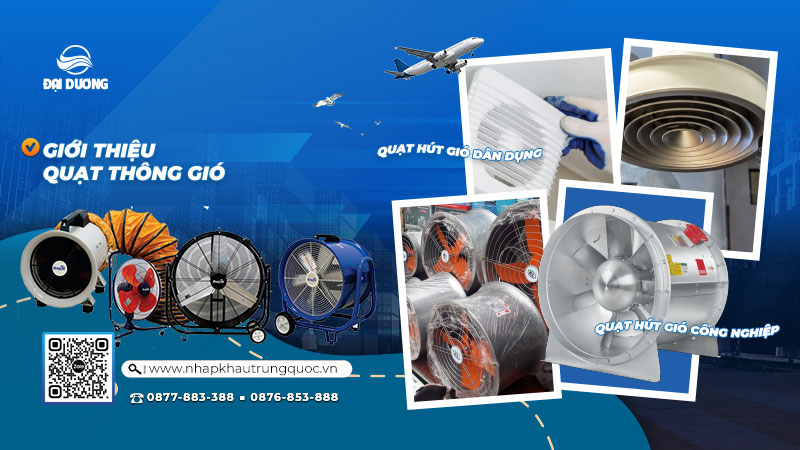 Giới thiệu các loại quạt thông gió nhập khẩu phổ biến