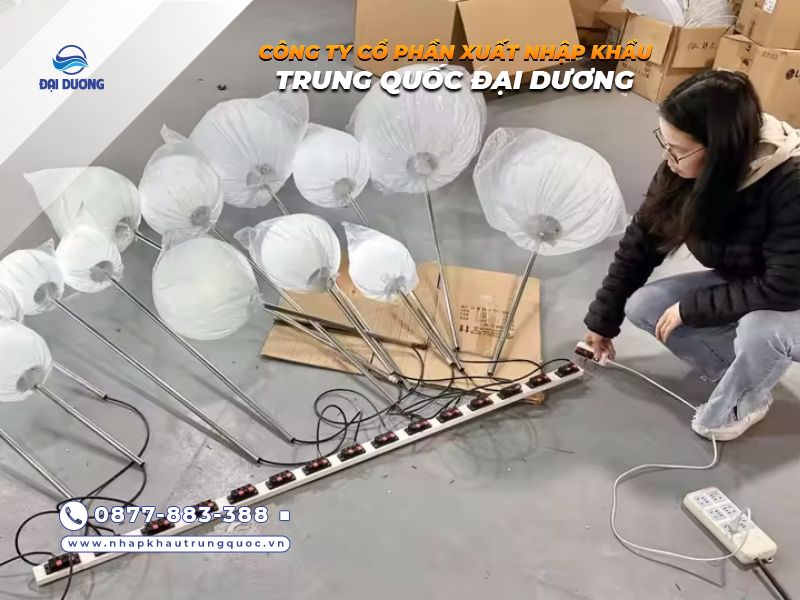 Kiểm tra chất lượng hàng trước khi nhập số lượng lớn