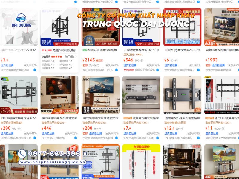 Nguồn hàng kệ tivi trên 1688