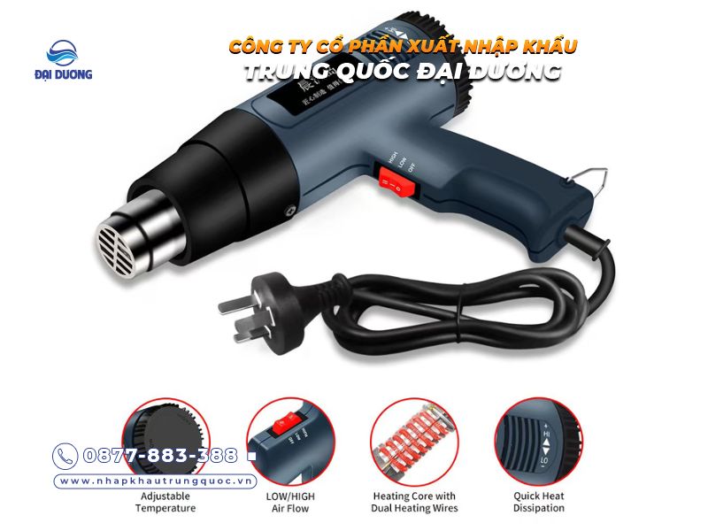 Máy khò nhiệt cầm tay Trung Quốc