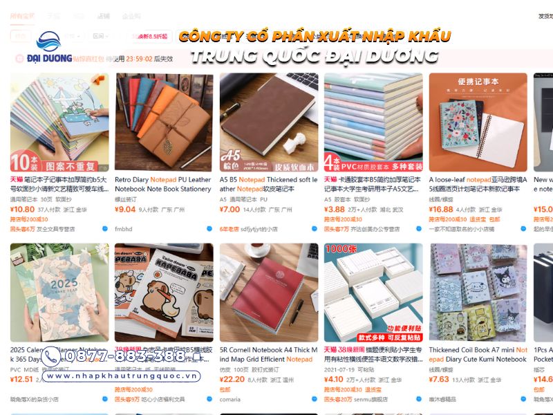 Nguồn hàng sổ tay từ Trung Quốc tốt nhất dành cho dân buôn