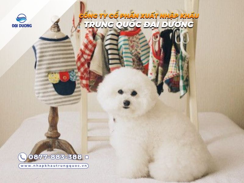 Các đối tượng phù hợp để nhập quần áo chó mèo từ Trung Quốc