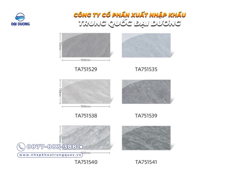 Mẫu gạch vân đá Trung Quốc