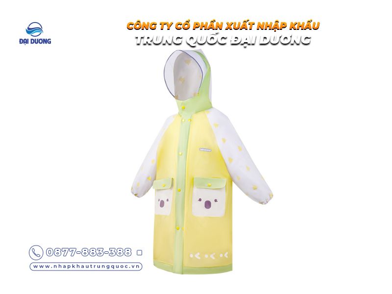 Áo mưa trẻ em từ Trung Quốc