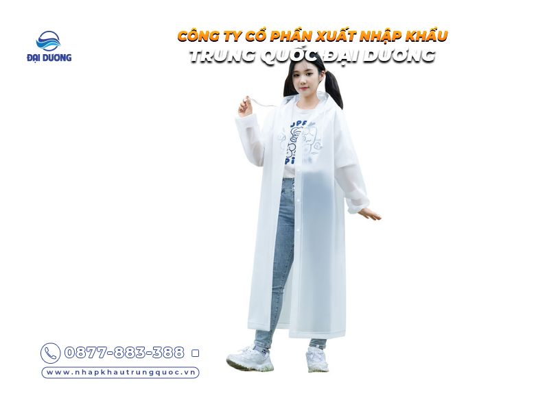 Áo mưa trong suốt Trung Quốc