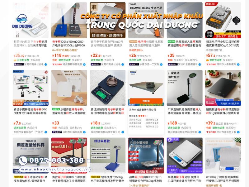 Nguồn hàng cân điện tử trung quốc 1688