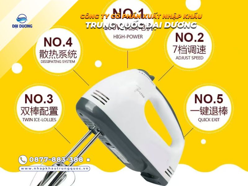 Tính năng của máy đánh trứng Trung Quốc đầy đủ và cải tiến