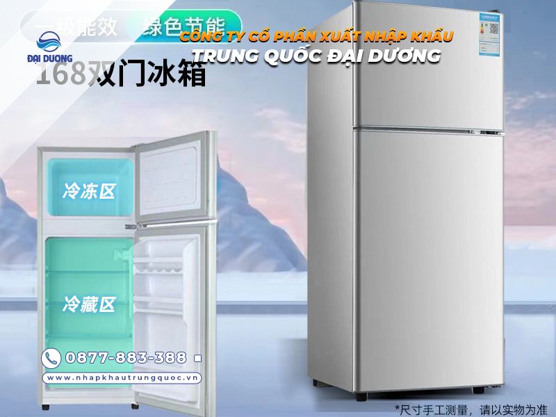 Tủ lạnh 2 cánh thông dụng Trung Quốc