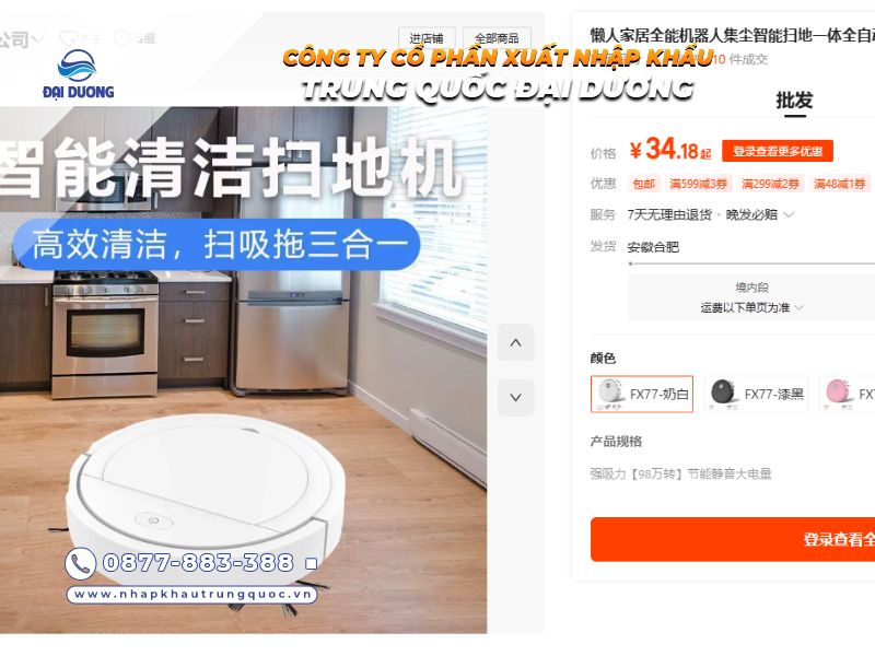 Lý do nên nhập robot hút bụi từ Trung Quốc