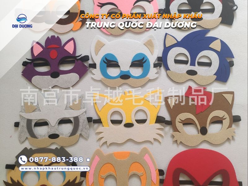 Mặt nạ động vật dễ thương Trung Quốc