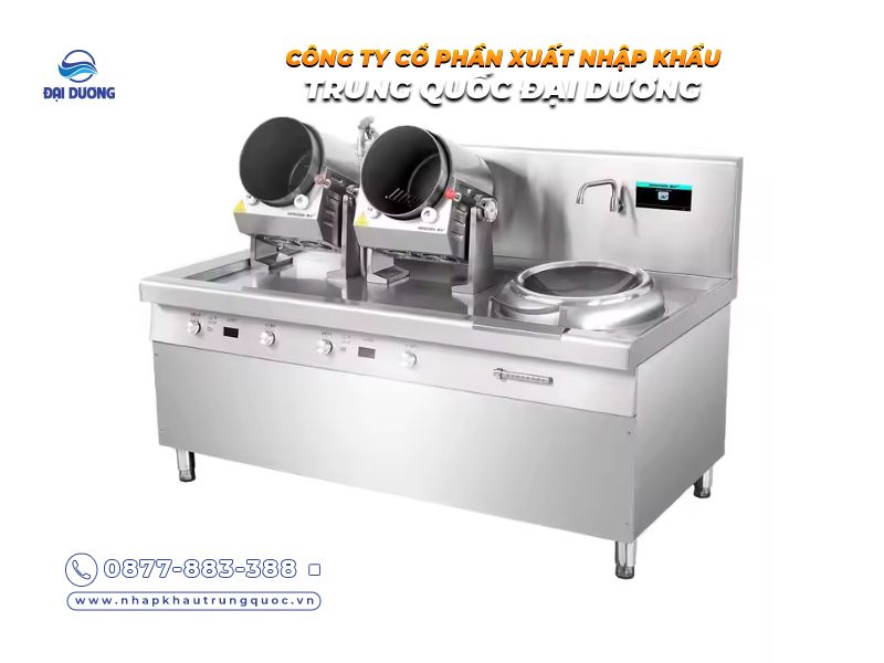 Máy rang cơm công nghiệp Trung Quốc