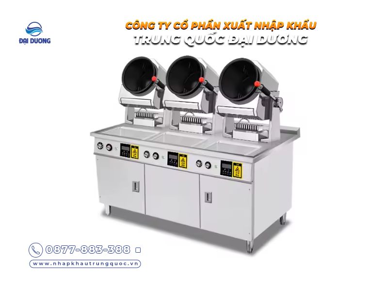 Máy rang cơm tự động Trung Quốc