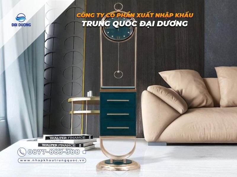 Đồng hồ cây hiện đại khung kim loại từ Trung Quố