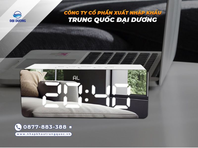 Đồng hồ để bàn điện tử LED hiện đại