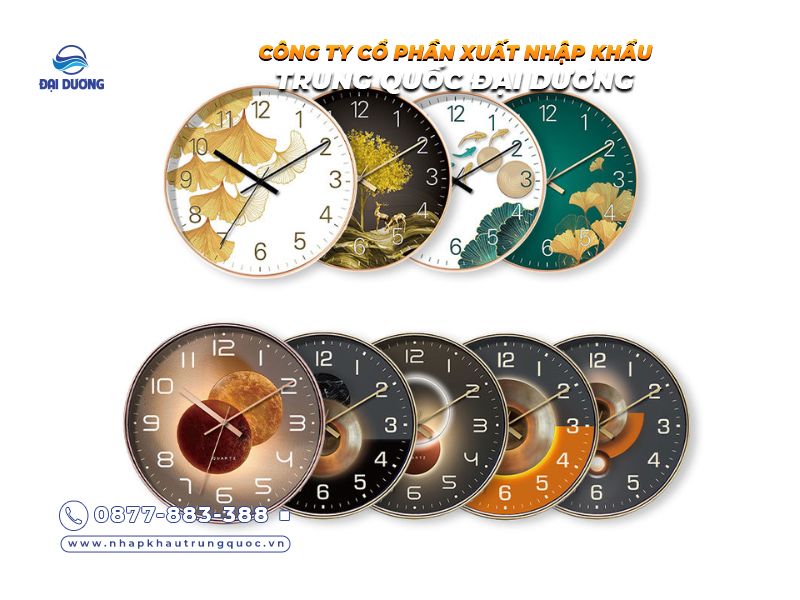 Lưu ý khi nhập đồng hồ treo tường Trung Quốc