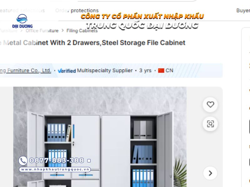 Shop order được xác minh trên Alibaba