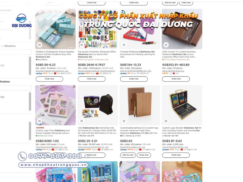 Ưu tiên nhà cung cấp văn phòng phẩm trung quốc uy tín, có thương hiệu rõ ràng