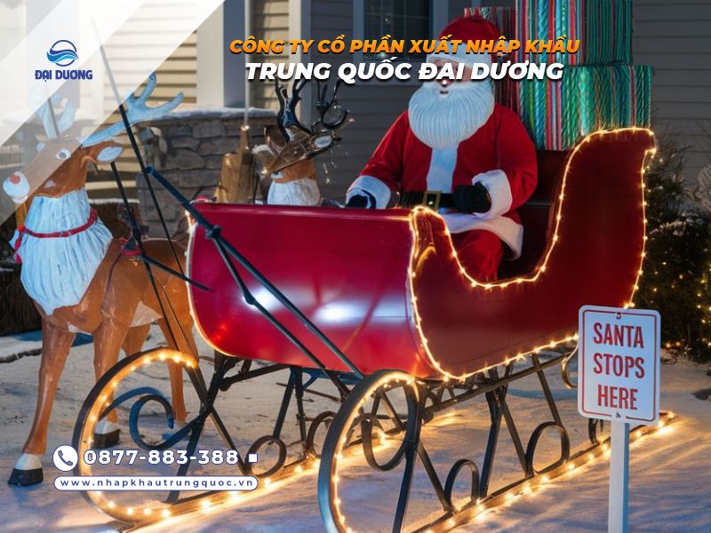 Mô hình ông già Noel – tuần lộc