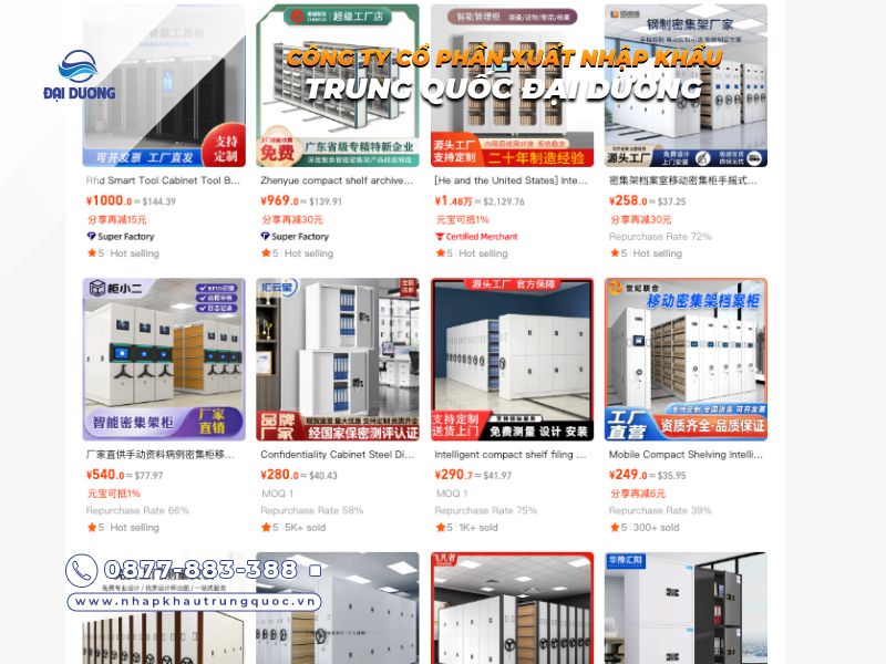 Nguồn nhập tủ hồ sơ thông minh từ Trung Quốc