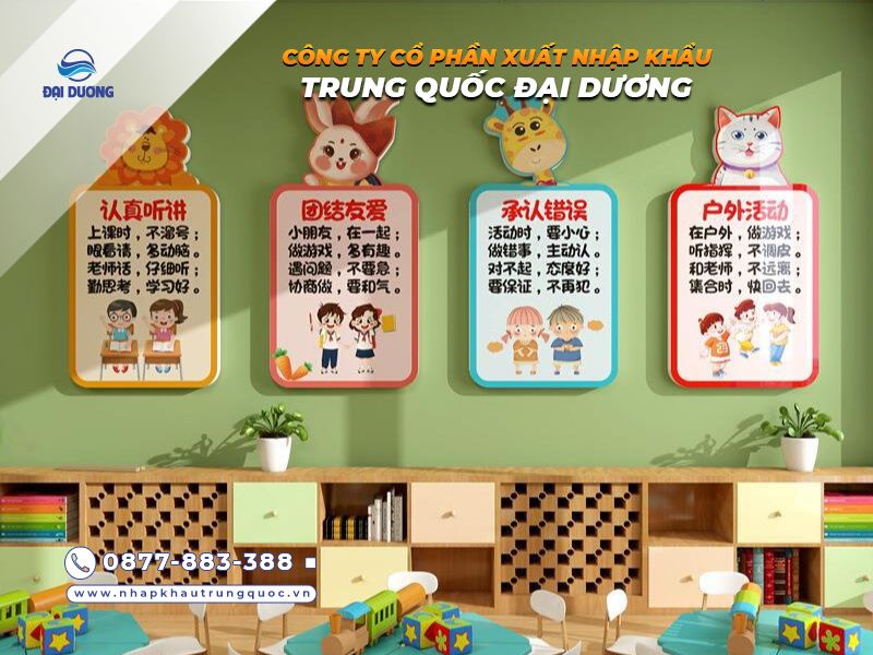 Tối ưu quy trình nhập bảng slogan từ Trung Quốc với dịch vụ với bên nhập khẩu uy tín 