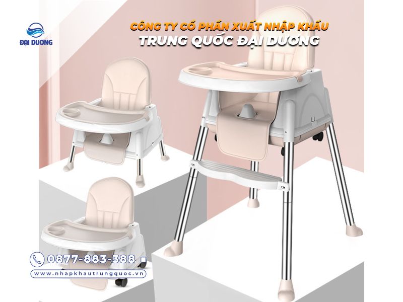Cách chọn ghế ăn dặm đa năng cho bé từ Trung Quốc