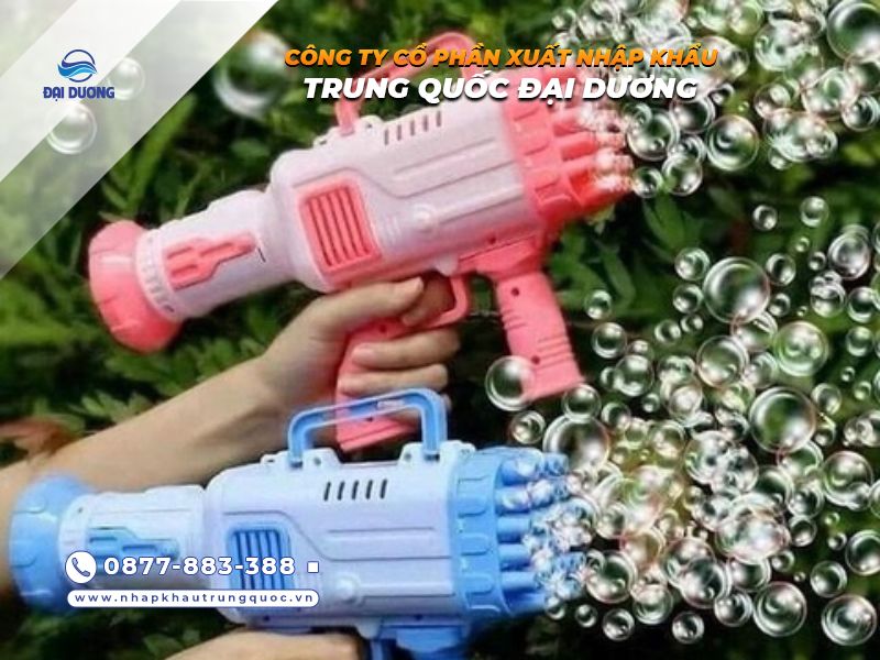 Kinh doanh súng bắn bong bóng đại bác từ Trung Quốc 