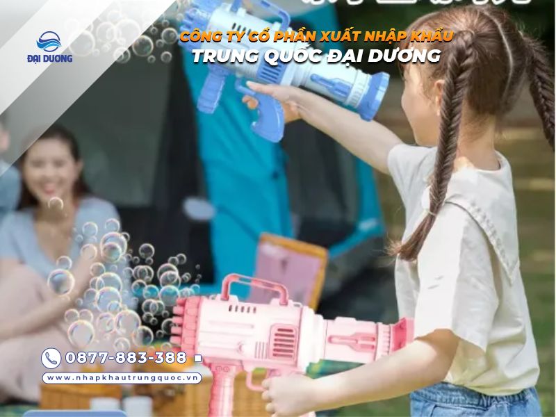 Kinh doanh súng bắn bong bóng đại bác từ Trung Quốc 