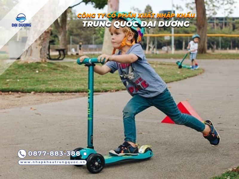 Kinh doanh xe trượt Scooter 3 bánh cho bé từ Trung Quốc 