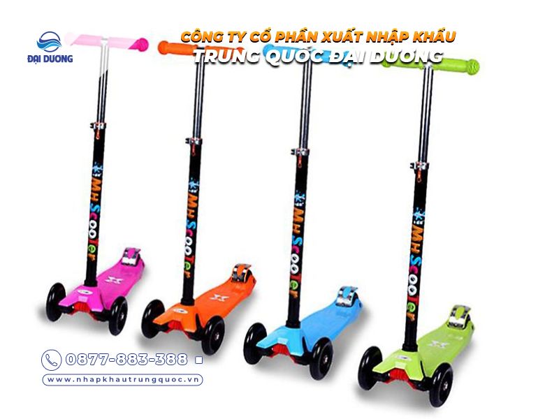 Kinh doanh xe trượt Scooter 3 bánh cho bé từ Trung Quốc 