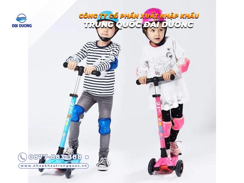 Kinh doanh xe trượt Scooter 3 bánh cho bé từ Trung Quốc 