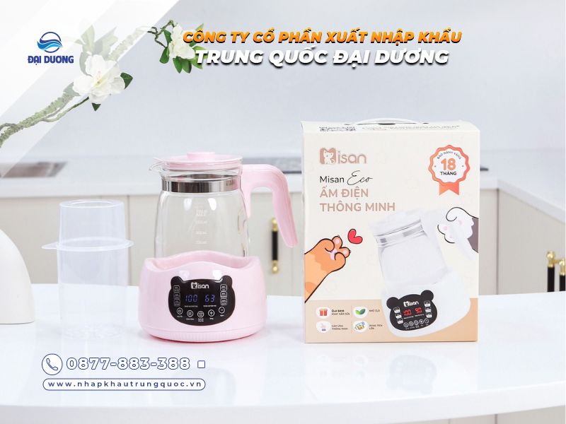 Kinh nghiệm nhập bình đun nước pha sữa đa năng cho bé từ Trung Quốc