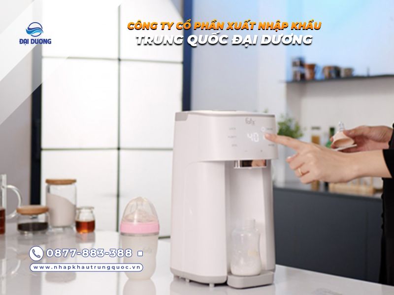 Kinh nghiệm nhập bình đun nước pha sữa đa năng cho bé từ Trung Quốc