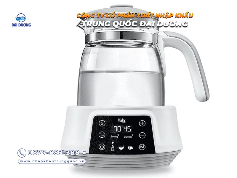 Kinh nghiệm nhập bình đun nước pha sữa đa năng cho bé từ Trung Quốc