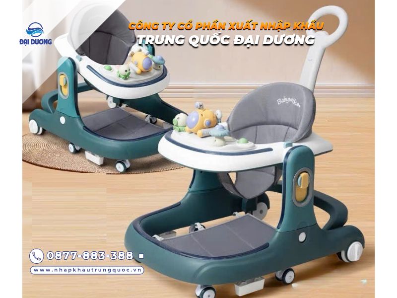 Kinh nghiệm nhập hàng xe tập đi đa năng cho bé từ Trung Quốc 