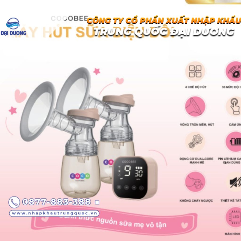 Máy hút sữa điện đôi từ Trung Quốc có thực sự tiện lợi