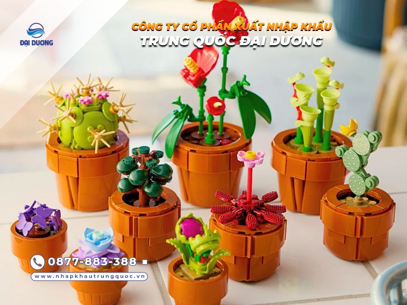 Nguồn hàng bộ lắp ráp mô hình hoa nội địa Trung