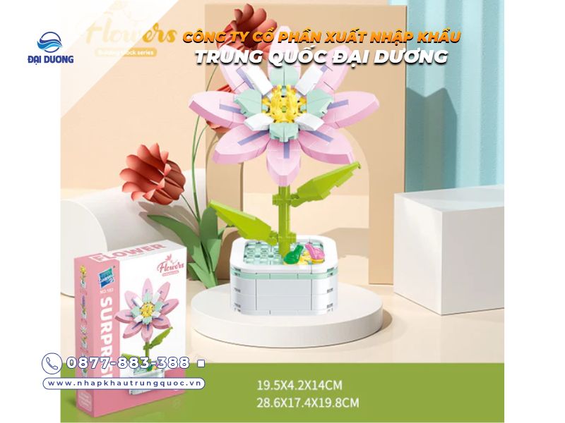 Nguồn hàng bộ lắp ráp mô hình hoa nội địa Trung