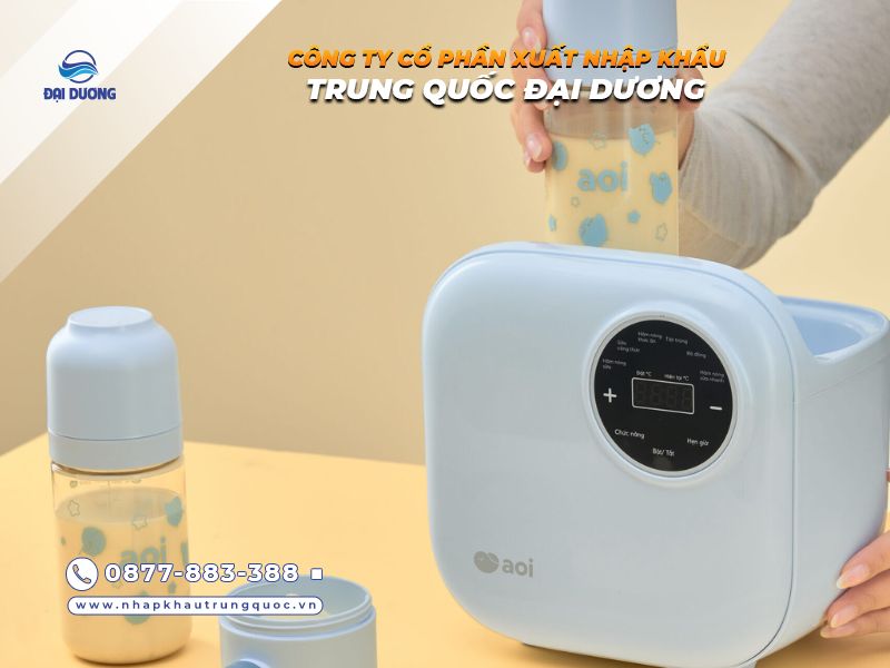 Nguồn hàng máy hâm sữa nội địa Trung Quốc