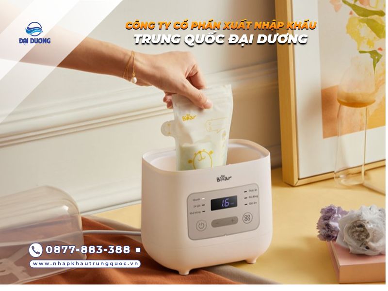 Nguồn hàng máy hâm sữa nội địa Trung Quốc