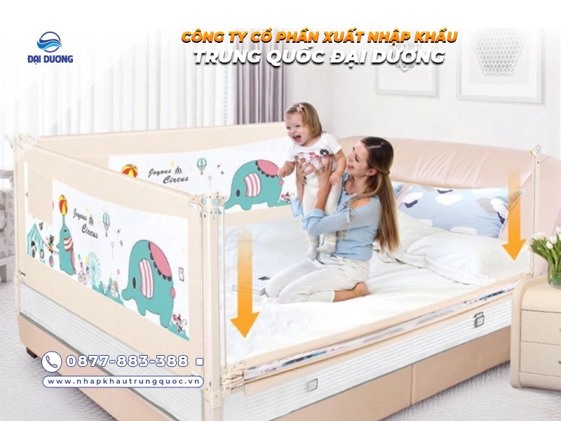 Nhập hàng thanh chắn giường cho bé chất lượng từ Trung Quốc