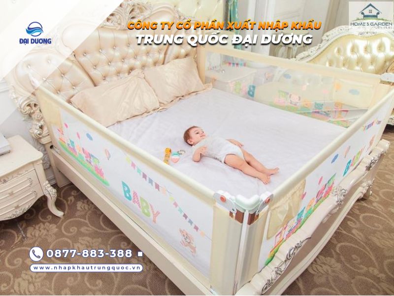 Nhập hàng thanh chắn giường cho bé chất lượng từ Trung Quốc