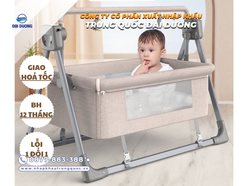 Nôi điện tự động cho bé từ Trung Quốc có nên nhập bán