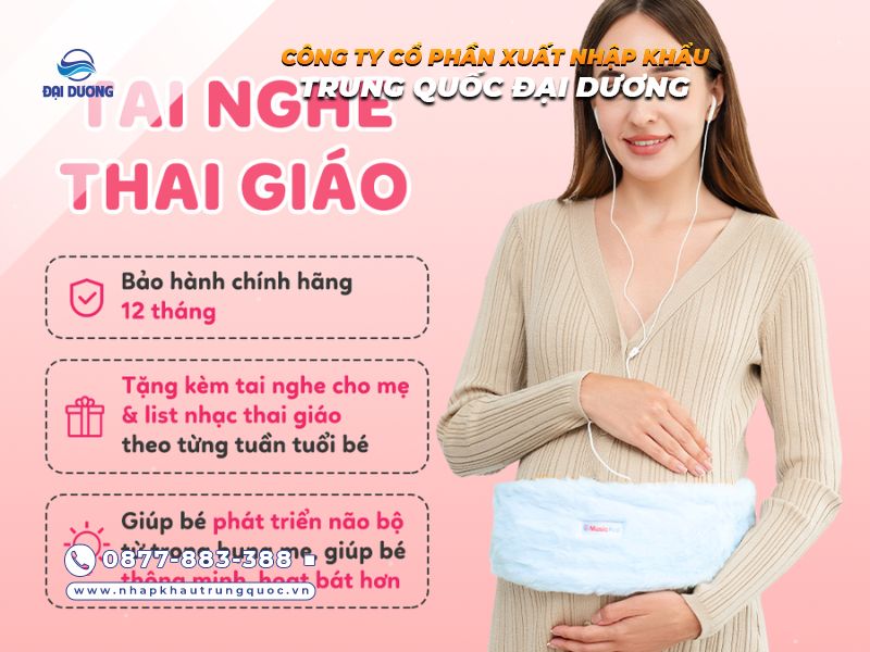 Tai nghe thai giáo cho mẹ bầu gen Z từ Trung Quốc 