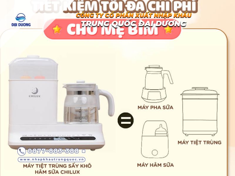 Top 5 Máy Tiệt Trùng Bình Sữa Uy Tín Từ Trung Quốc