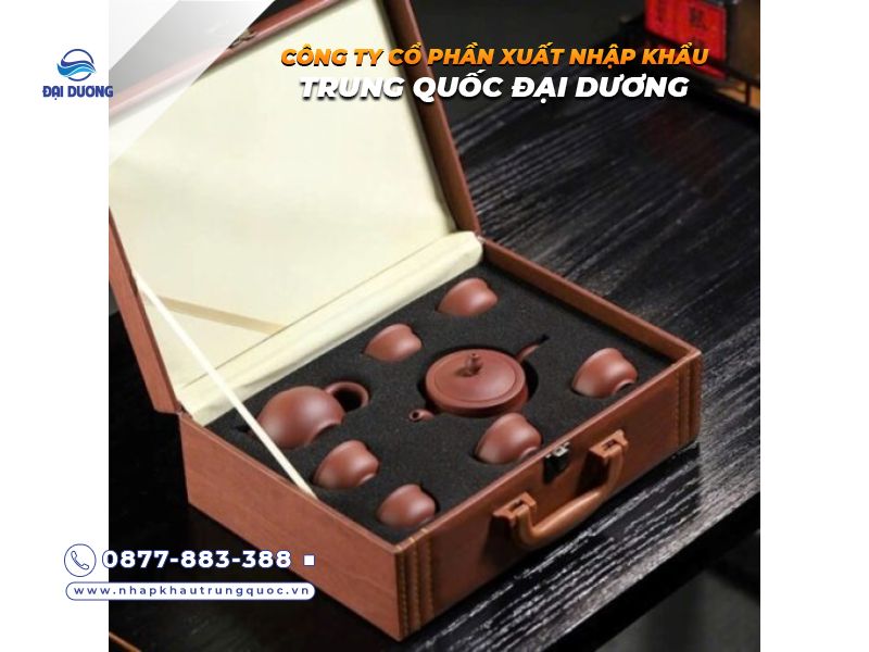 Bộ ấm trà gốm sứ Trung Quốc