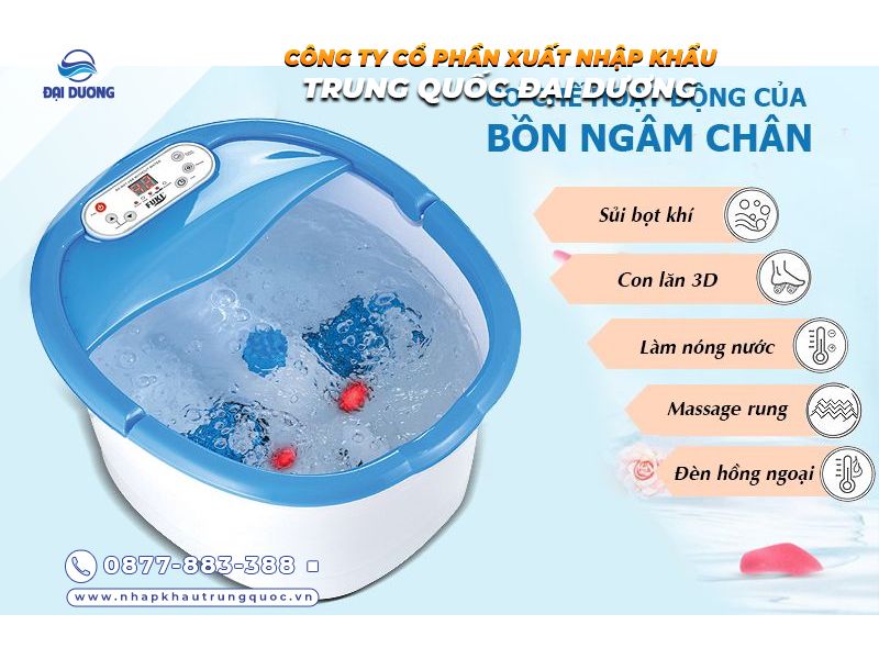 Dùng bồn ngâm chân hồng ngoại từ Trung Quốc có hiệu quả