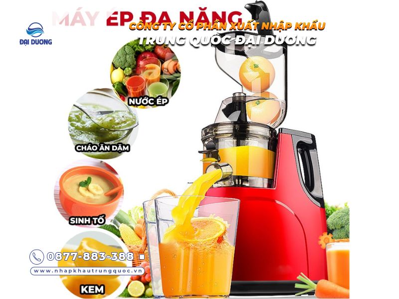 Nhập máy ép chậm từ Trung Quốc về kinh doanh có hiệu quả không 