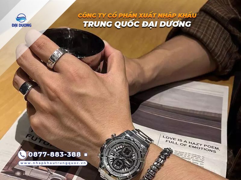 Phụ kiện nhẫn bạc nam từ Trung Quốc hottrend 