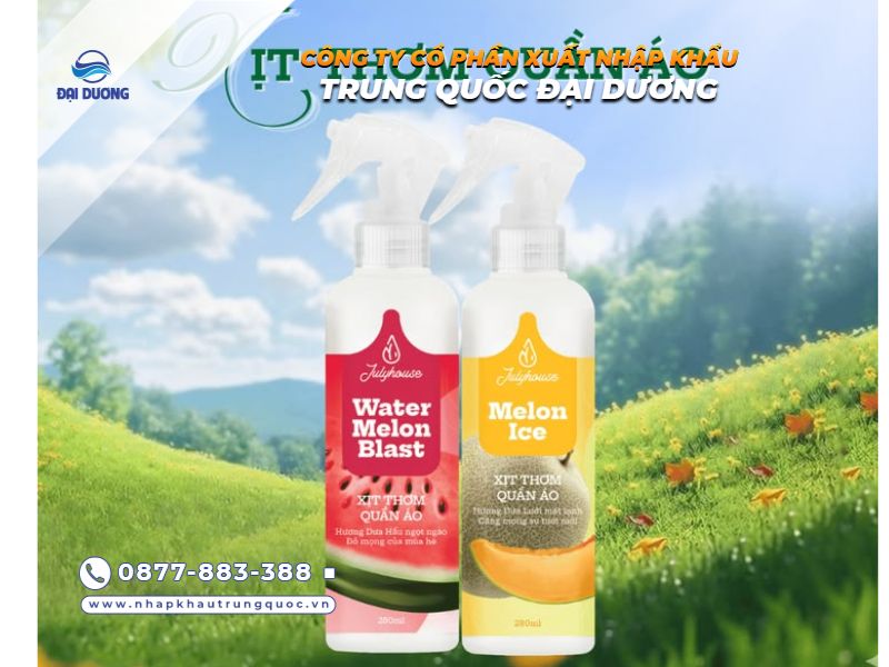 Xịt thơm quần áo nam uy tín từ Trung Quốc