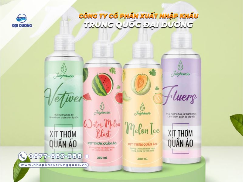Xịt thơm quần áo nam uy tín từ Trung Quốc